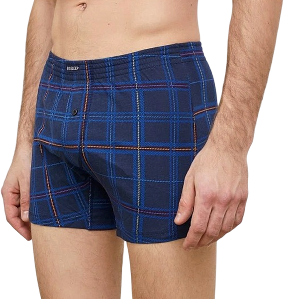 Изображение товара Трусы мужские Mark Formelle 411152 (р.106-116, голубая клетка на темно-синем)