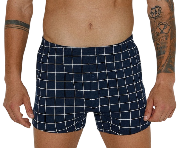 Изображение товара Трусы мужские Mark Formelle 411152 (р.94-104, клетка на темно-синем-2)