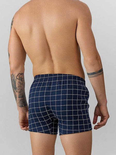 Изображение товара Трусы мужские Mark Formelle 411152 (р.94-104, клетка на темно-синем-2)