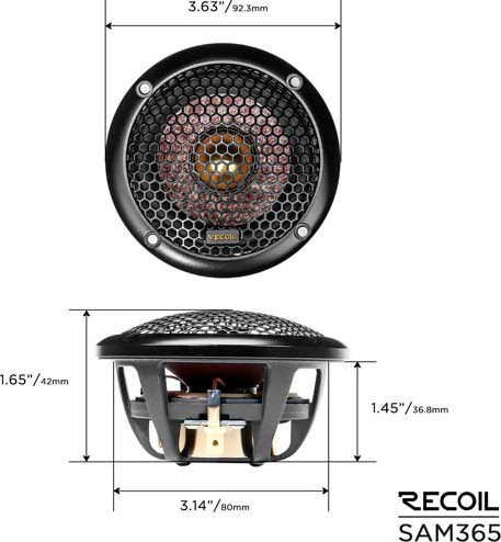Изображение товара Компонентная АС Recoil Bronze SAM-365 Comp 3-Way