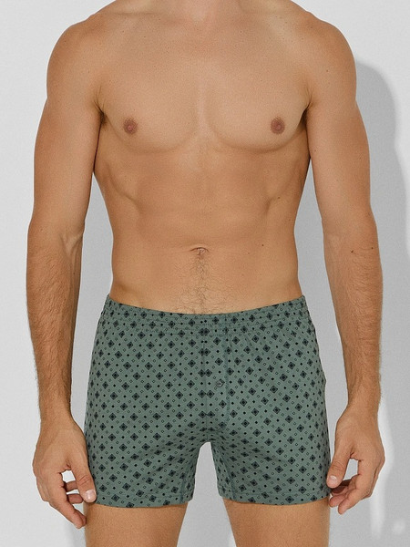 Изображение товара Комплект мужских трусов Mark Formelle 411152-2 (р.90-100, набивка на грозе/набивка на светло-сером)