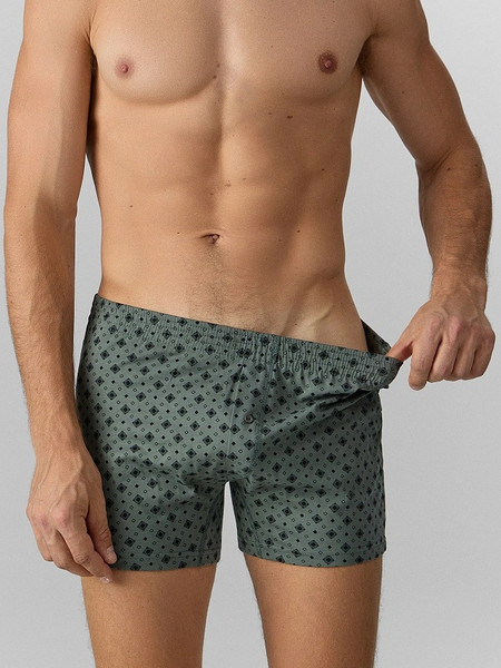 Изображение товара Комплект мужских трусов Mark Formelle 411152-2 (р.106-116, набивка на грозе/набивка на светло-сером)