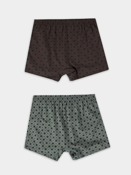 Изображение товара Комплект мужских трусов Mark Formelle 411152-2 (р.106-116, набивка на грозе/набивка на светло-сером)