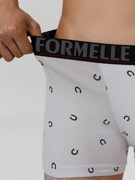 Изображение товара Трусы мужские Mark Formelle 411221 (р.94-104, подковы на светло-сером)