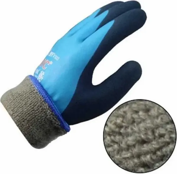 Изображение товара Перчатки защитные Admiral Утепленные Плотные с синим обливом ПР-Л325 (р.L-XL, синий)