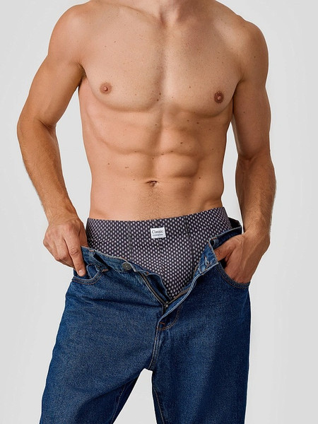 Изображение товара Трусы мужские Mark Formelle 411230 (р.102-112, узор на темно-сером)