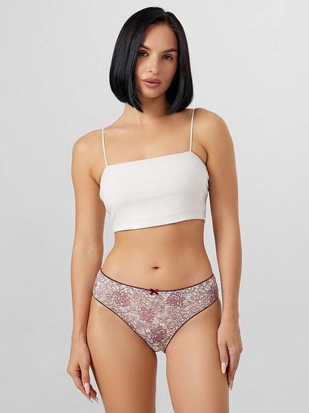 Изображение товара Трусы женские Mark Formelle 412451 (р.94, бордовая абстракция)