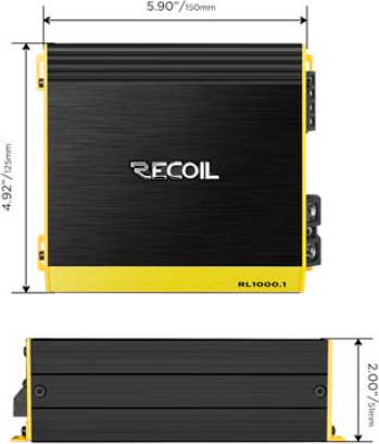 Изображение товара Автомобильный усилитель Recoil RL1000.1