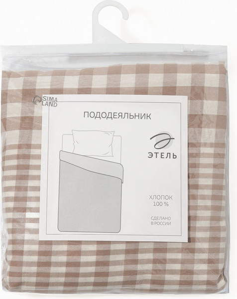 Изображение товара Пододеяльник Этель Beige cage / 10886805