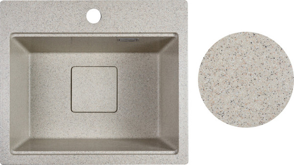 Изображение товара Мойка кухонная Marblan Comfort 48 (гранит, с сифоном)