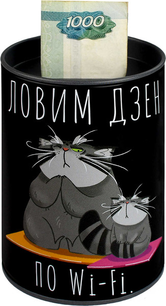 Изображение товара Копилка Феникс+ Серый кот / 69373