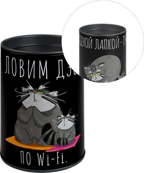 Изображение товара Копилка Феникс+ Серый кот / 69373