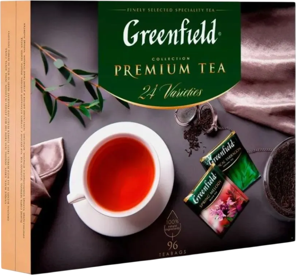 Изображение товара Чай пакетированный GREENFIELD Premium Tea Collecton 24 вкуса (96пак)