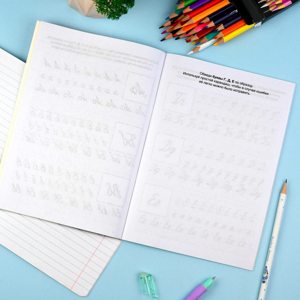 Изображение товара Пропись Феникс+ С прозрачными страницами. Прописные буквы / 71482