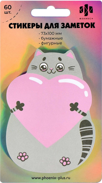 Изображение товара Стикеры канцелярские Феникс+ Котик / 58555