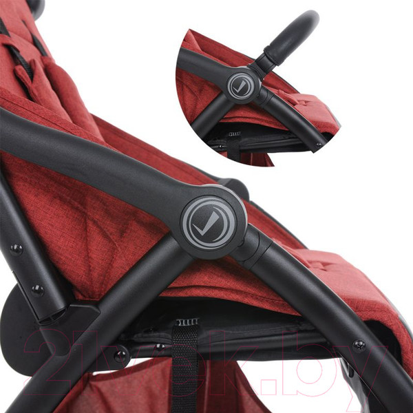 Изображение товара Детская прогулочная коляска Pituso Smart (Berry)