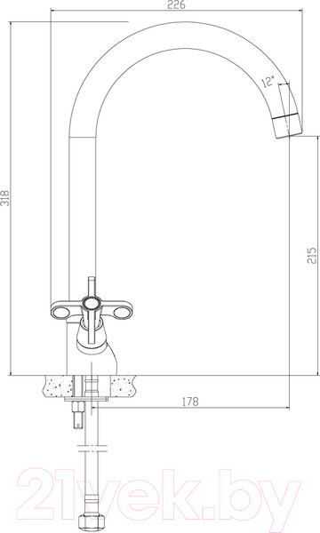 Изображение товара Смеситель Rossinka Silvermix RS42-72
