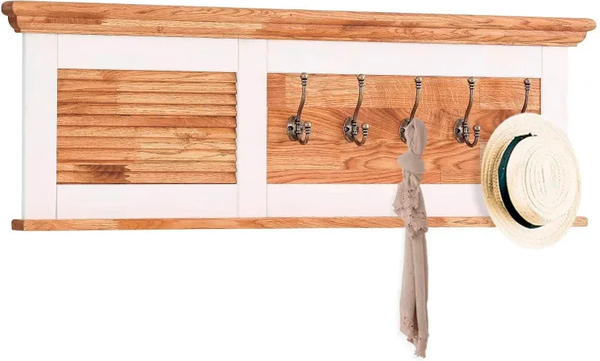 Изображение товара Вешалка для одежды Dipriz Асти Д 7317-4 (белый воск сосна/дуб масло)