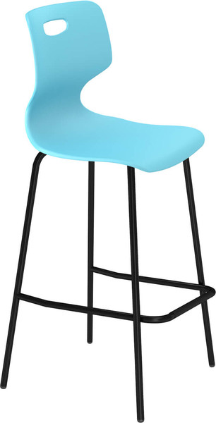 Изображение товара Стул барный Sheffilton SHT-ST58/S29P A5-7 (голубой/черный муар)