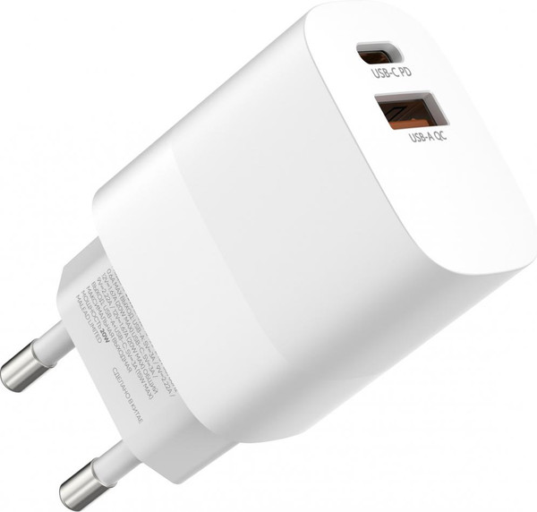 Изображение товара Зарядное устройство сетевое Atomic Motion G202 GAN 20W 2-порта USB (A+C) сUSB(С-L) / 10.204 (1.5м, белый )