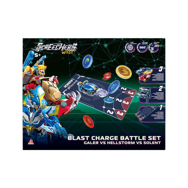 Изображение товара Игровой набор Screechers Бласт Чардж Трио с полем S5 / 69422