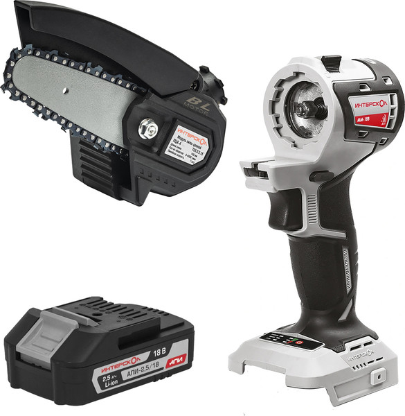 Изображение товара Пила цепная аккумуляторная Интерскол ПЦА-4/18В / 755.1.3.44