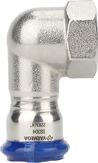 Изображение товара Угольник соединительный Varmega Inox Press ВР 22х1/2" раструбный / VM714002204