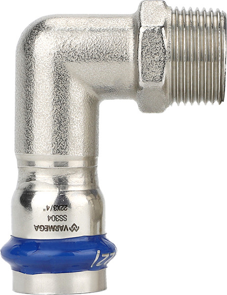 Изображение товара Угольник соединительный Varmega Inox Press НР 22х1/2 раструбный / VM715002204