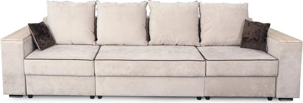 Изображение товара Диван Мебельград Бостон 2400 ФБ Стандарт (тиффани бежевый/тиффани бежевый/тиффани коричневый)