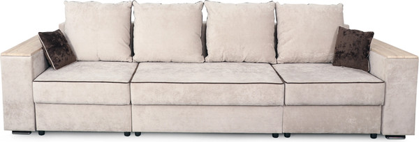 Изображение товара Диван Мебельград Бостон 2400 ФБ Стандарт (тиффани бежевый/тиффани бежевый/тиффани коричневый)