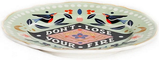 Изображение товара Блюдце Bitossi Don’t Lose your Fire Love Party / CAR00002