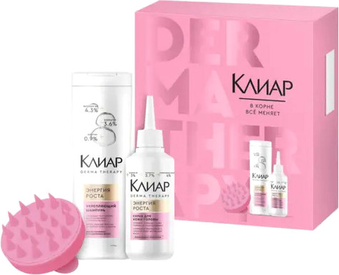 Изображение товара Набор косметики для волос Clear Derma Energy 2025 Шампунь 200мл+Скраб для кожи головы 150мл