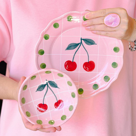 Изображение товара Салатник Bitossi Quadri Rosa QRI00310