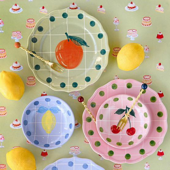 Изображение товара Салатник Bitossi Quadri Lavanda QRI00010