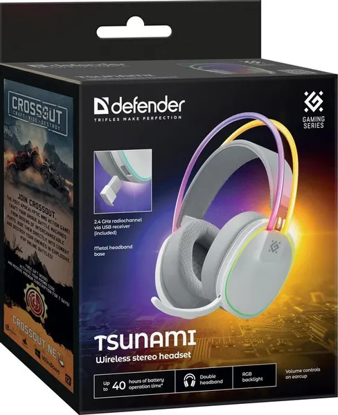 Изображение товара Наушники-гарнитура Defender Tsunami / 64695