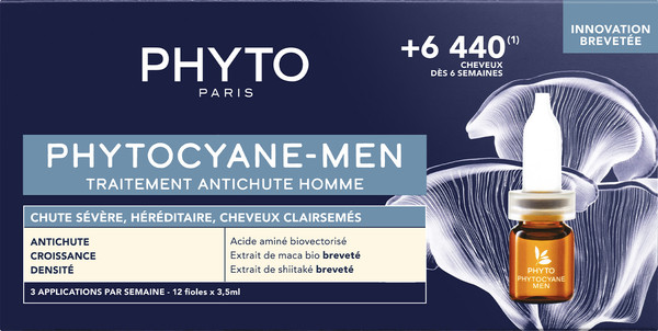 Изображение товара Сыворотка для волос Phyto Phytocyane Men против выпадения волос (12x3.5мл)