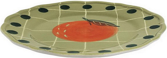 Изображение товара Тарелка закусочная (десертная) Bitossi Quadri Verde QRI00202