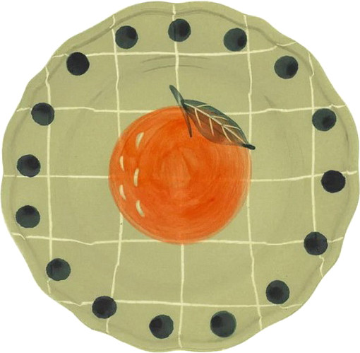 Изображение товара Тарелка закусочная (десертная) Bitossi Quadri Verde QRI00202