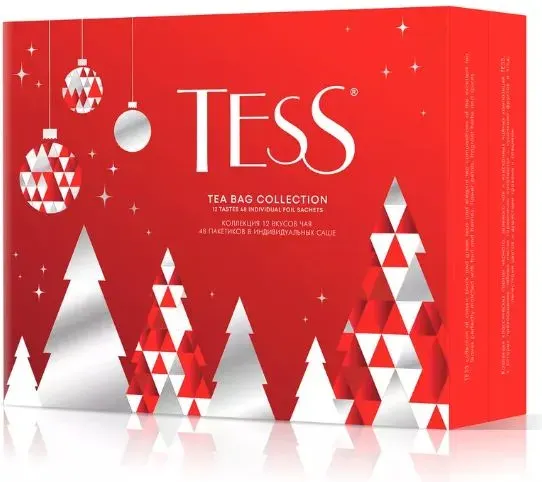Изображение товара Чай пакетированный Tess Эксклюзивная коллекция 12 видов (48пак)