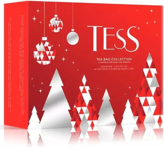 Изображение товара Чай пакетированный Tess Эксклюзивная коллекция 12 видов (48пак)