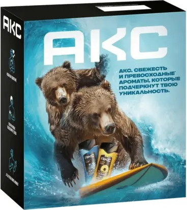 Изображение товара Набор косметики для тела Axe На пляже океана 2025 Гель для душа (2x250мл)