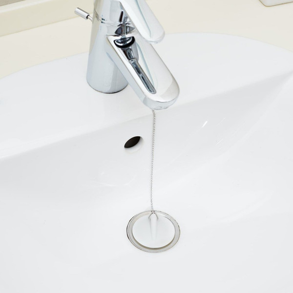 Изображение товара Пробка для ванны Супримпласт D45мм с цепочкой (белый)