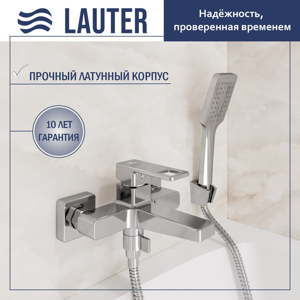 Изображение товара Смеситель Lauter Cascade 21CK6615C с лейкой Fleur 21S00126