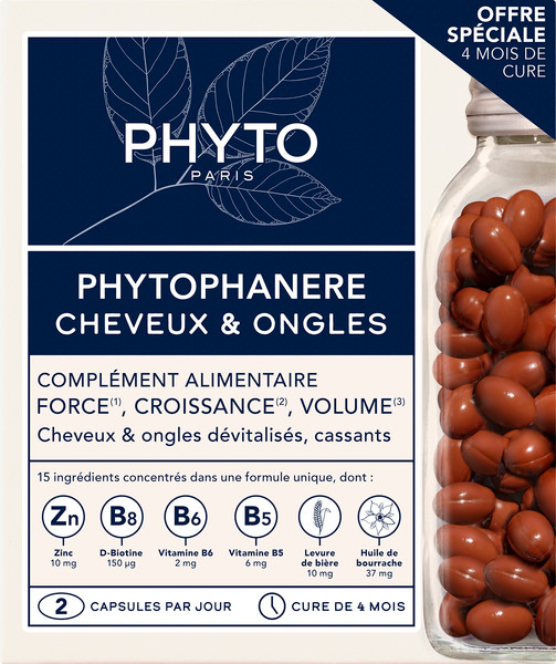 Изображение товара Пищевая добавка Phyto Phytophanere для волос и ногтей (240 капсул)
