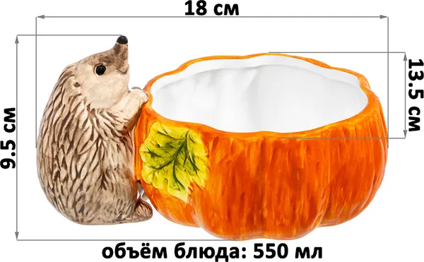 Изображение товара Конфетница Elan Gallery Ежики / 340106