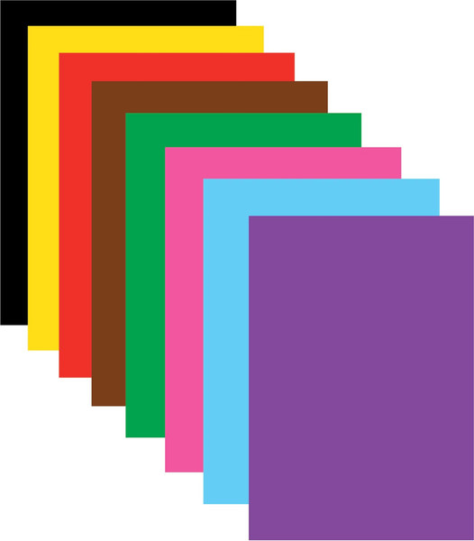 Изображение товара Набор цветной бумаги Brauberg Кот-рыболов / 129920 (8цв)