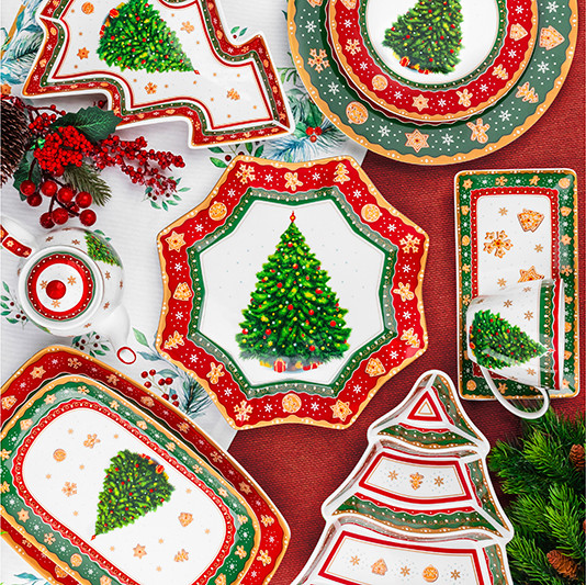 Изображение товара Набор кружек Elan Gallery Новогодняя ёлка / 420821