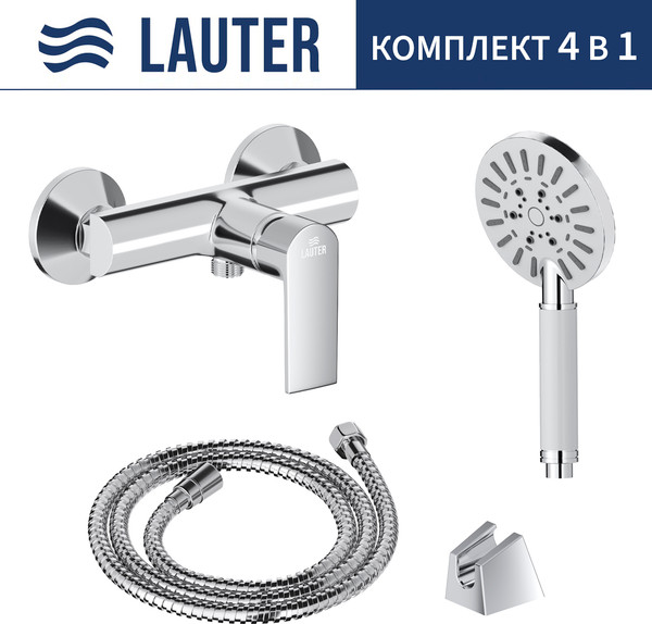 Изображение товара Смеситель Lauter Reef 21СК9678C с лейкой Nevada 21S10146