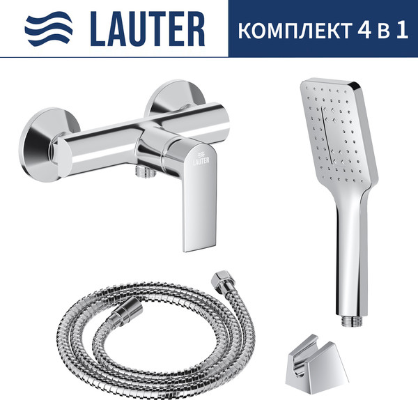 Изображение товара Смеситель Lauter Reef 21СК9678C с лейкой Fleur 21S00126