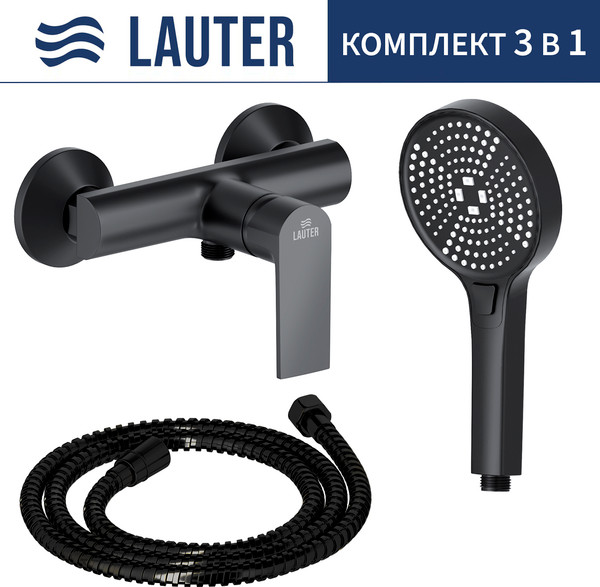 Изображение товара Смеситель Lauter Reef 21СК9678BS с лейкой Pearl 21S00086